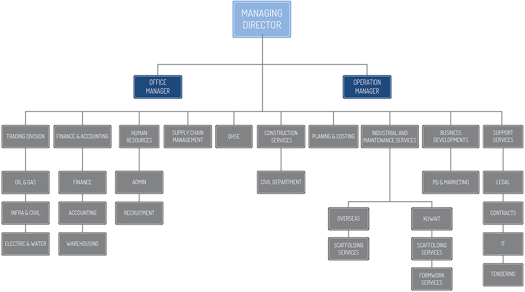 Public Company Organizational Chart